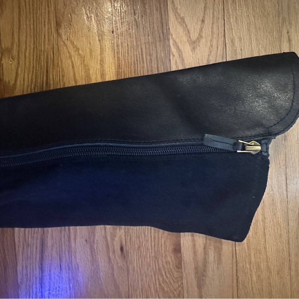 Franco Sarto Blue Leather Boots Style L Mast - Picture 5 of 5